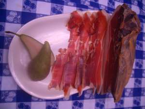 Pernil bodega tallat